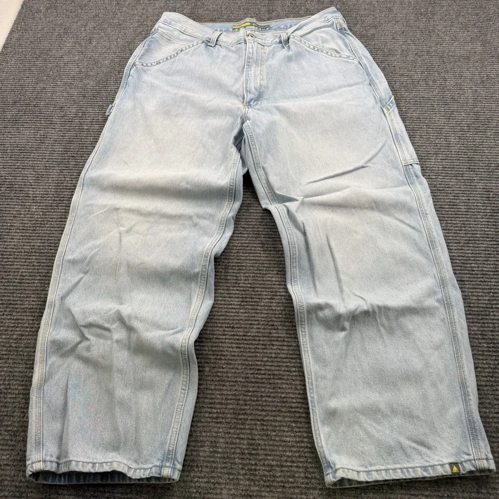 Levis Silvertab Carpenter Jeans Men's Size 36x30 Baggy Loose Fit Light Blue Wash